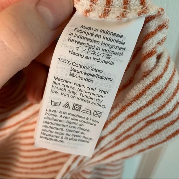 Madewell Striped V-Neck Top - Picture 6 of 6